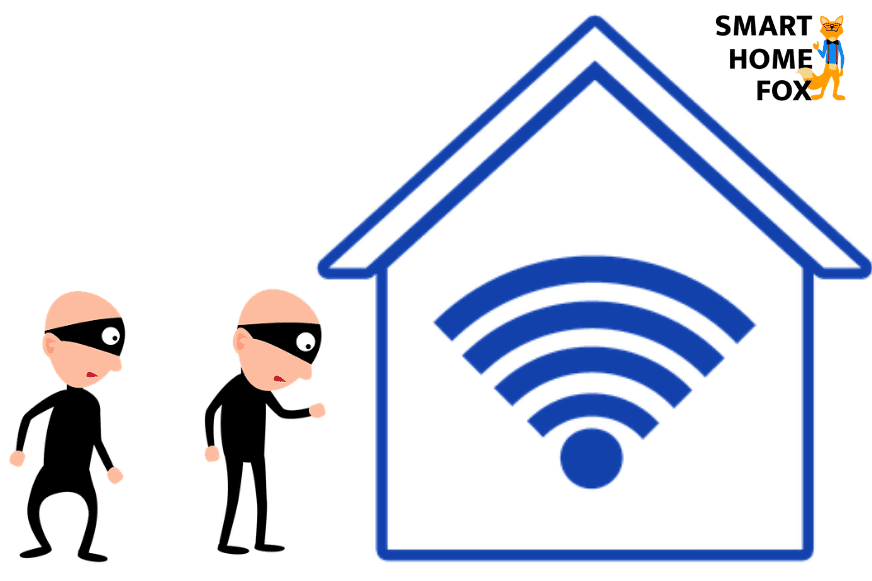 Zwei Einbrecher versuchen sich Zugang zu deinem smarten Zuhause zu verschaffen